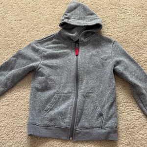 Cat & Jack Boys Gray Zip-Up Hoodie - Size XS (4-5)